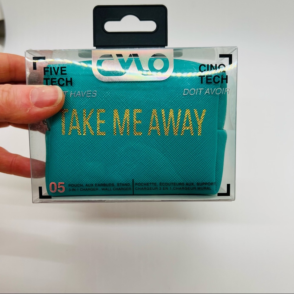 NWT Take Me Away Green Tech Set with phone stand, wall charger, 3-in-1 charger +